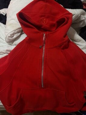 lululemon athletica Red Half-Zip Hoodie